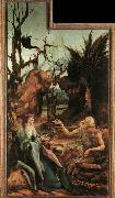 Matthias  Grunewald Sts Paul and Antony in the Desert oil